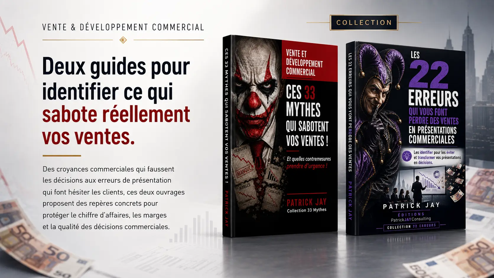 Collection des guides Patrick JAY consacrés à la vente